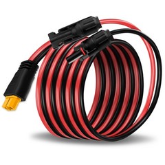 10FT Solar Panel Cable 12AWG MC4 to XT60 Connector Adapter for Portable Power St