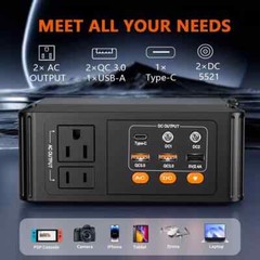 HOWEASY 120W Portable Power Station, 88WH Solar Generator, Lithium Battery Power