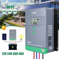 MPPT 100AMP 60A Solar Charge Controller For 12V 24V 36V 48V DC Battery Regulator