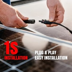 1 pair Solar Panel Y Branch Cable Connection Waterproof Adapter Connector Extens