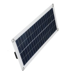 60W Solar Panel 18V/5V Dual USB Output Solar Cells Poly Solar Panel 10A-60A Cont