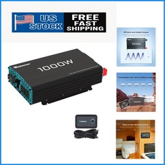 Portable 1000W Off-Grid Inverter – 12V to 120V AC Power with Safety Features
