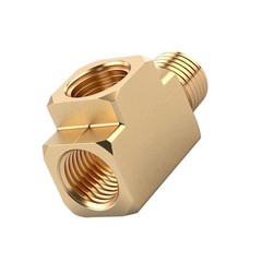 Instrument Line Brass Branch Fitting with Square Body Service Use for Repair Use