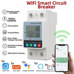 63A Circuit Breaker with WiFi Connectivity and Real Time Power Usage Tracking