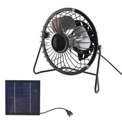 Portable Solar Solar Panel Fan USB Cooling Fan for Greenhouse Pet House Attic