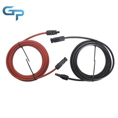 New 1 Pair 15ft Solar Panel Extension Cable Wire Connector Black + Red 10 AWG