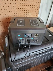 Powkey 600W 296Wh Portable Power Station, 2 Pure Sine Wave AC Outlets