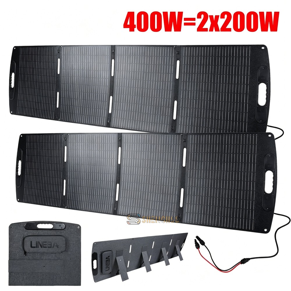 Solar Panel Kit Portable Foldable 400W 200W Outdoor Waterproof for Power Station