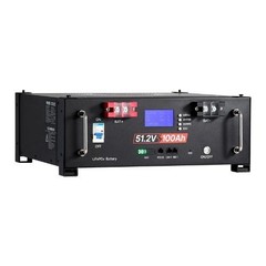 48V 100Ah and 51.2V Server Rack LiFePO4 Lithium Battery Built-in 100A BMS