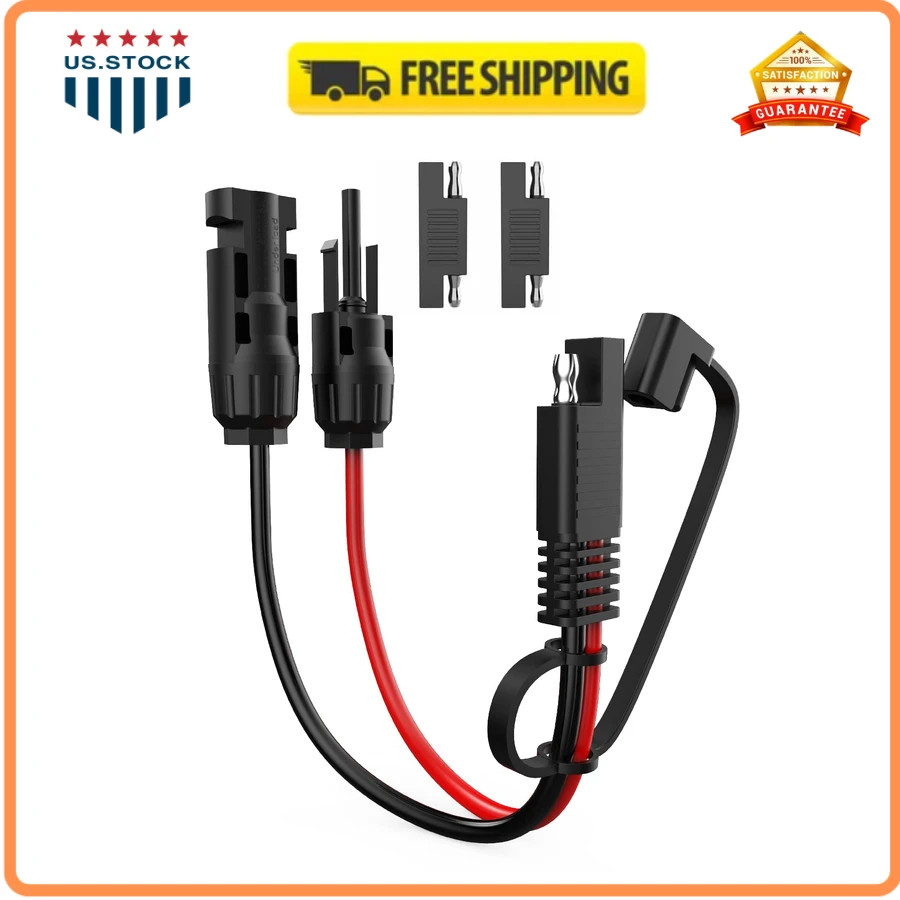 10AWG Solar Extension Cable 30cm with SAE Adapters and Polarity Reverse Adapters