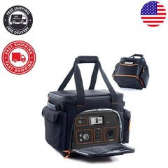 Travel-Ready Jackery 500 Case with Waterproof Base and Accessory Pockets