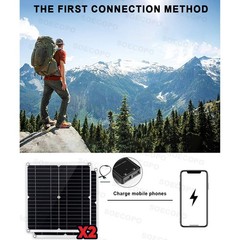 8000W Solar Inverter Kit (12V24V DC to 110V/220V AC) + 2pcs Solar Panels + 100wg