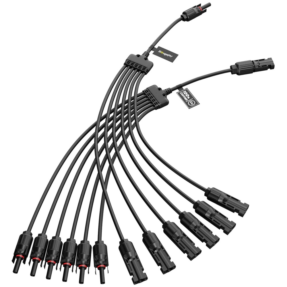 Solar Y Connectors 1 to 6 Parallel Kit – 30A Rated