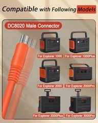 14AWG Car Charging Cable for Jackery Portable Power Station Explorer 3000 Pro