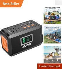 Lightweight 120W Portable Power Station with 88Wh Lithium Battery for Camping