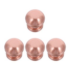 4pcs Copper Tray Feet, Metal Mounting Pads for Cutting Board Replacement, Screw