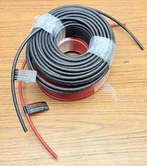 VEVOR Solar Panel Extension Cable 100 Ft Black + Red 10 AWG XLPE