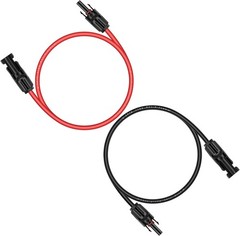 3ft 10AWG UV & Weatherproof Solar Extension Cable with Connectors