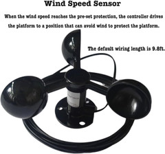 Automatic Dual Axis Solar Tracker Controller with Sensors & Remote Control