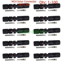 lot MC4 Solar Connector Male-Female Pair 1000V 30A PV Panel Plug NEW