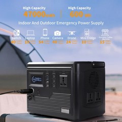 Portable Power Station 600Wh LFP Solar Generator for Camping UL2743 Certified