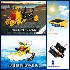 Raesoot Solar Robot Kit For Kids Age 8-12 Stem Building Toys12-In-1 Build Your