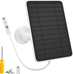 5W Solar Panel Charger Compatible with Arlo Essential 2K Outdoor Camera(2nd Gen)