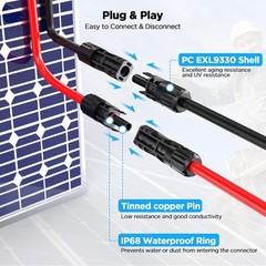 Bietrun MC4 To XT60 Solar Charge Cable 20Ft 12AWG