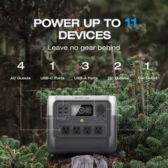 ECOFLOW Portable Power Station RIVER 2 Pro 700, 716Wh LiFePO4 Battery, 70 Min…