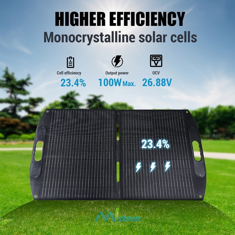 Waterproof Solar Panel 100W Blanket Portable Solar Bag Foldable Solar Panel Kits