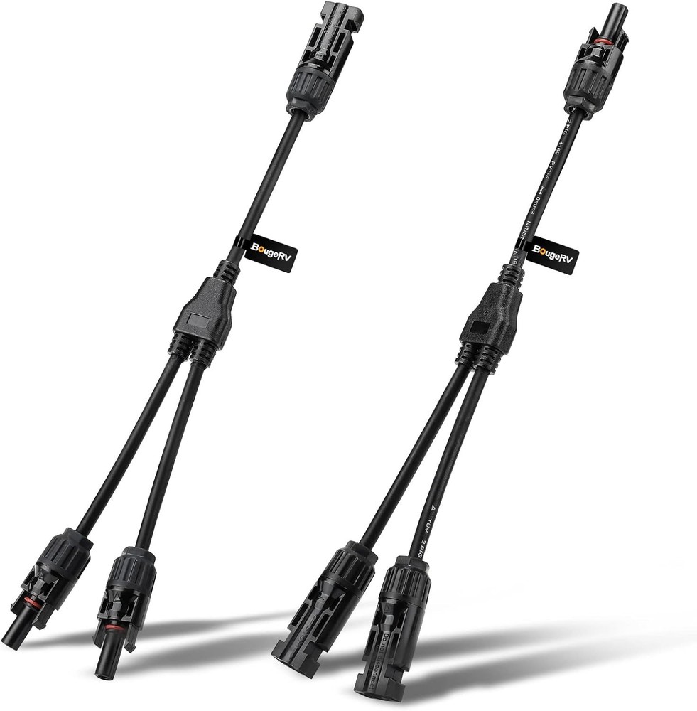 High-Efficiency Y Branch Solar Connectors – 20A Waterproof 1 Male to 2 Female