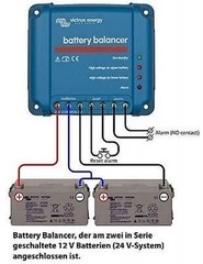 Victron Energy Deep cycle automatic leisure battery balancer BBA000100100; 2x12V