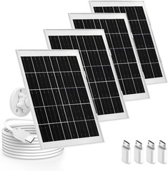 4 Pack 8W Solar Panel Charger Compatible with Arlo Essential Solar Panel Charge