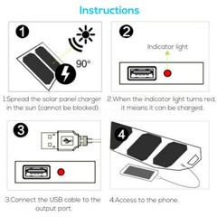 Folding PV Power Bank Outdoor Camping Hiking USB Phone Charger 100W Solar Panel