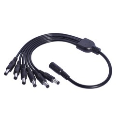 5.5×2.1mm 5.5×2.1mm Solar Panel Charging Cord Splitter for Outdoor Enthusiasts