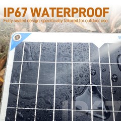 5W Solar Battery Charger Maintainer 12V Waterproof Solar Panel Trickle Charger