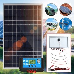 Solar Panel Battery Maintainer Charger Car Trickle Motorcycle Tender Auto12V 30W