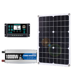 10000W Solar System with 100A Controller 20W-500W Panel Inverter for Home RV