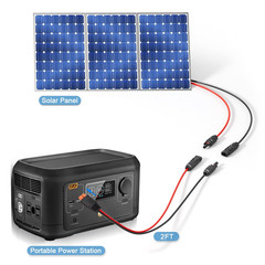 10AWG Solar to Xt60I Charging Cable Solar Panel Extention Cable for Portable Pow