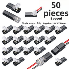 Flame Retardant Double Wire Plug-in Connector for LED Strips and Appliances