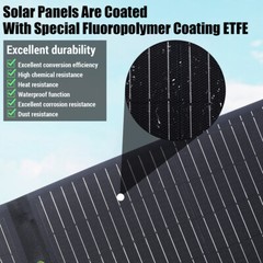 200W Foldable ETFE Solar Panel Battery Charger RVBoat Camper Backup Power Outage