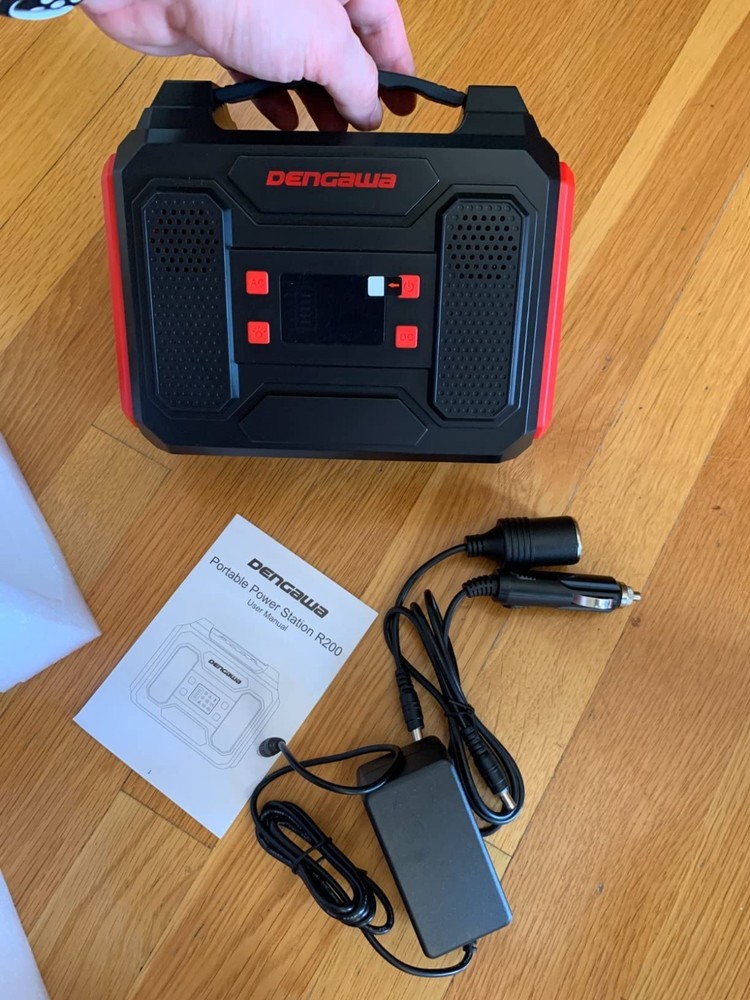 Open Box Power Bank 250Wh Solar Generator Power Bank 300W R200 Red