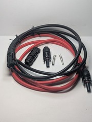 SUNSUL 5FT 10AWG Solar Cable Pair MC4 Red Black RV Off Grid Marine