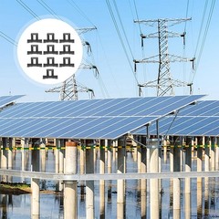 10 Pcs Photovoltaic Panels Water Clip Solar Panel Drainage Clamp ABS Material