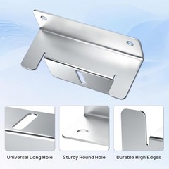 16PCS Solar Panel Mounting Brackets, Z Brackets, Lightweight Aluminum Alloy, …