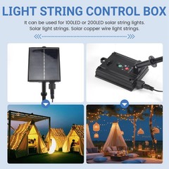 1200mAh Solar Panel Control Box Kits Lithium Battery Panel for 3.7V 24V LED8660