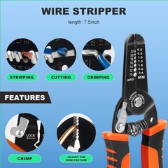 35PCS Solar Crimper Tool Kit, Solar Panel Cable MC4 Connectors 14-10AWG, 30 Pair