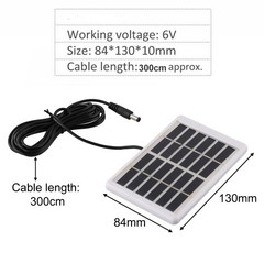 Size Portable for source 5W 6V Solar Panel Lightweight Solar Panel