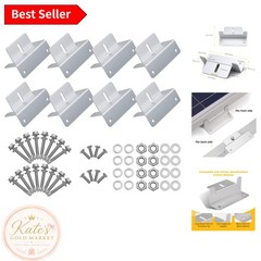 Versatile Z Brackets (8 Units) for Solar Panels – Lightweight & Sturdy Design