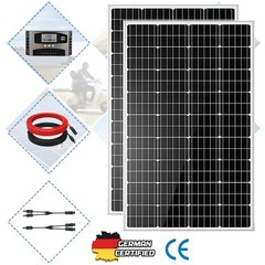 400 Watt 12V Monocrystalline Solar Panel Kit High Efficiency Module PV 2X 200W